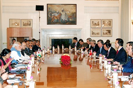 Việt Nam và Ấn Độ nhất trí tăng cường quan hệ hợp tác trên mọi lĩnh vực - ảnh 1